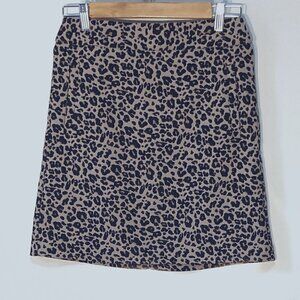LOFT NWOT SZ SP Cheetah Animal  Print Mini Skirt Retro Y2K Modern Party Timeless